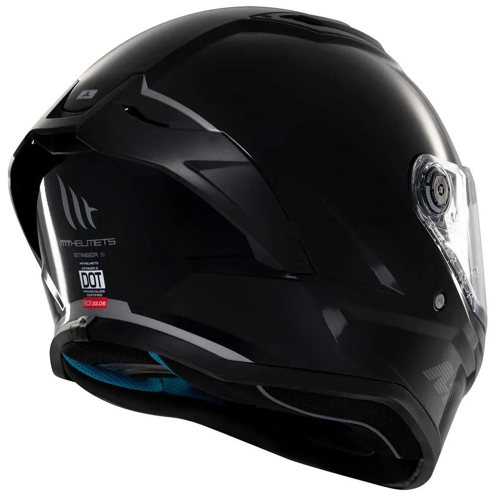 Capacete Integral MT Helmets Stinger 2 - Preto Brilhante