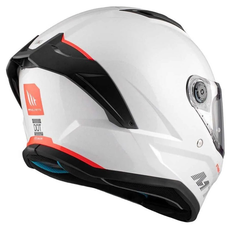 Capacete Integral MT Helmets Stinger 2 - Branco Pérola Brilhante