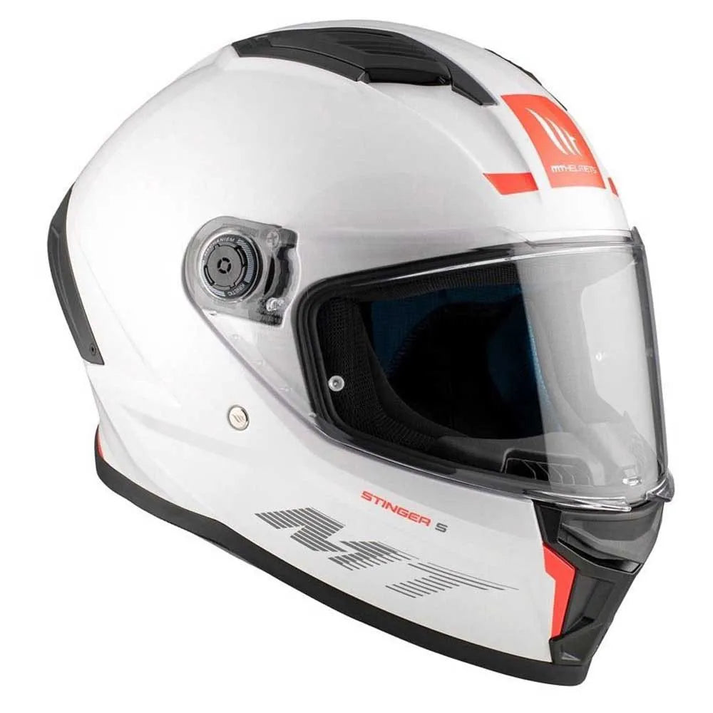 Capacete Integral MT Helmets Stinger 2 - Branco Pérola Brilhante