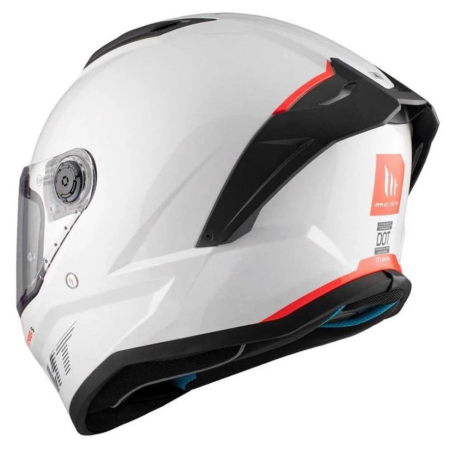 Capacete Integral MT Helmets Stinger 2 - Branco Pérola Brilhante