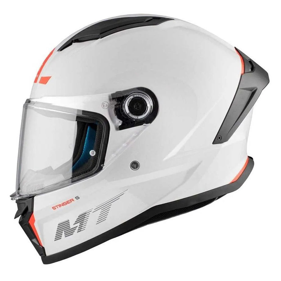 Capacete Integral MT Helmets Stinger 2 - Branco Pérola Brilhante