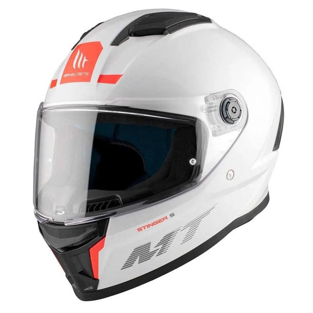 Capacete Integral MT Helmets Stinger 2 - Branco Pérola Brilhante