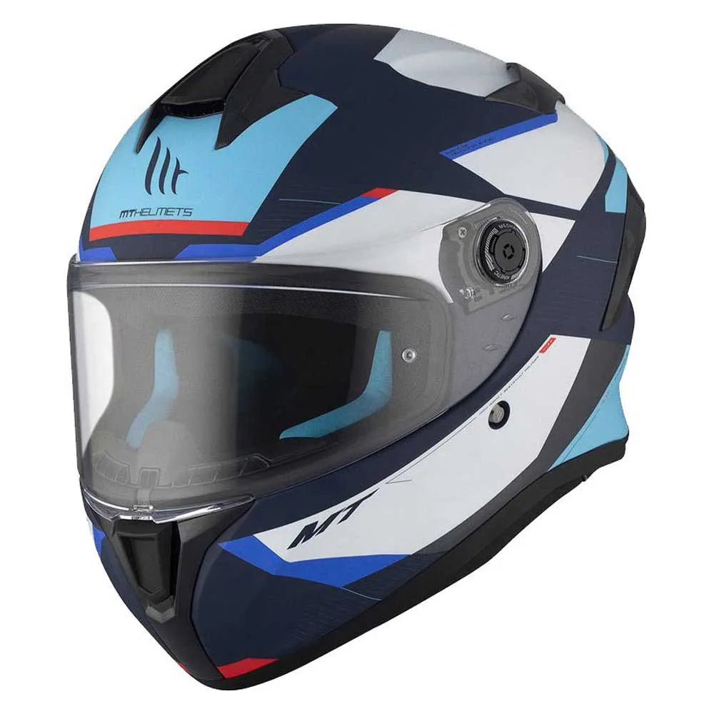 Capacete MT Helmets FF106B Targo S Kay Fosco Azul-Branco