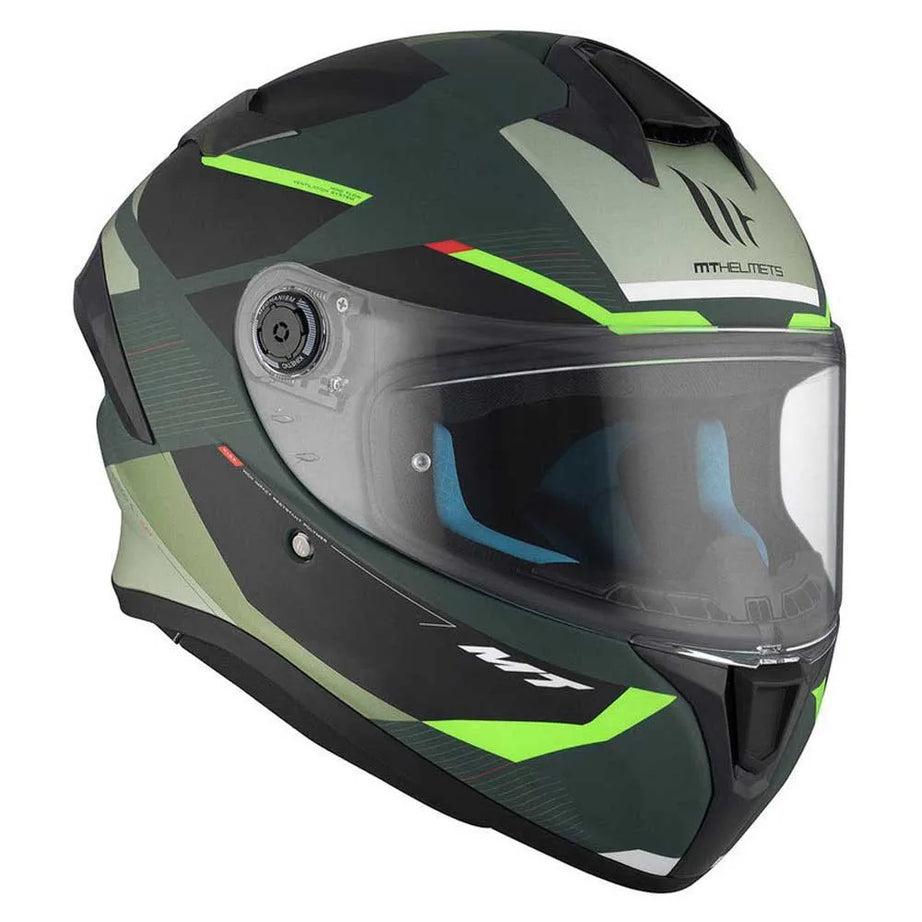 Capacete MT Helmets FF106B Targo S Kay Matte Verde-Preto