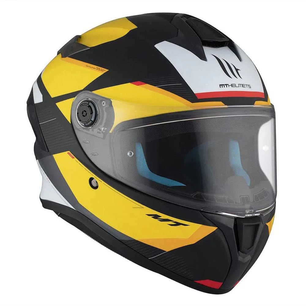 Capacete MT Helmets FF106B Targo S Kay Matte Amarelo-Preto