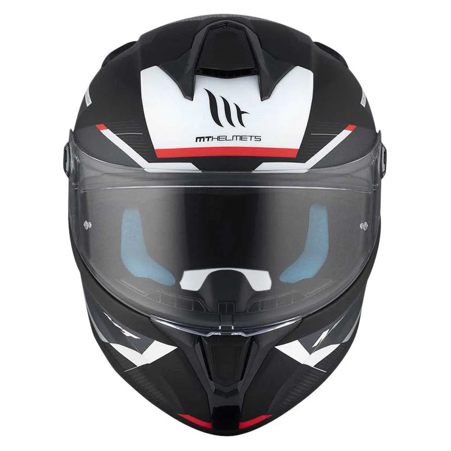 MT Helmets FF106B Targo S Kay Capacete Matte Preto-Branco