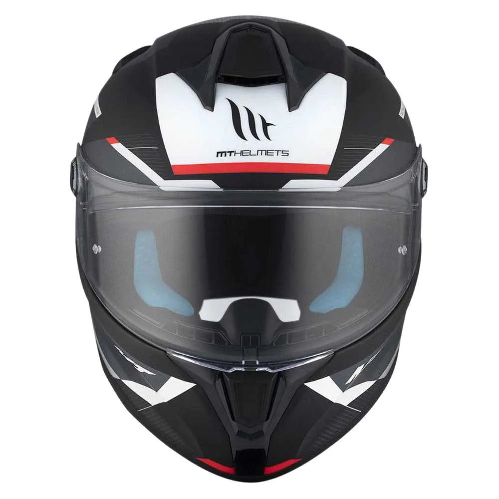 MT Helmets FF106B Targo S Kay Capacete Matte Preto-Branco