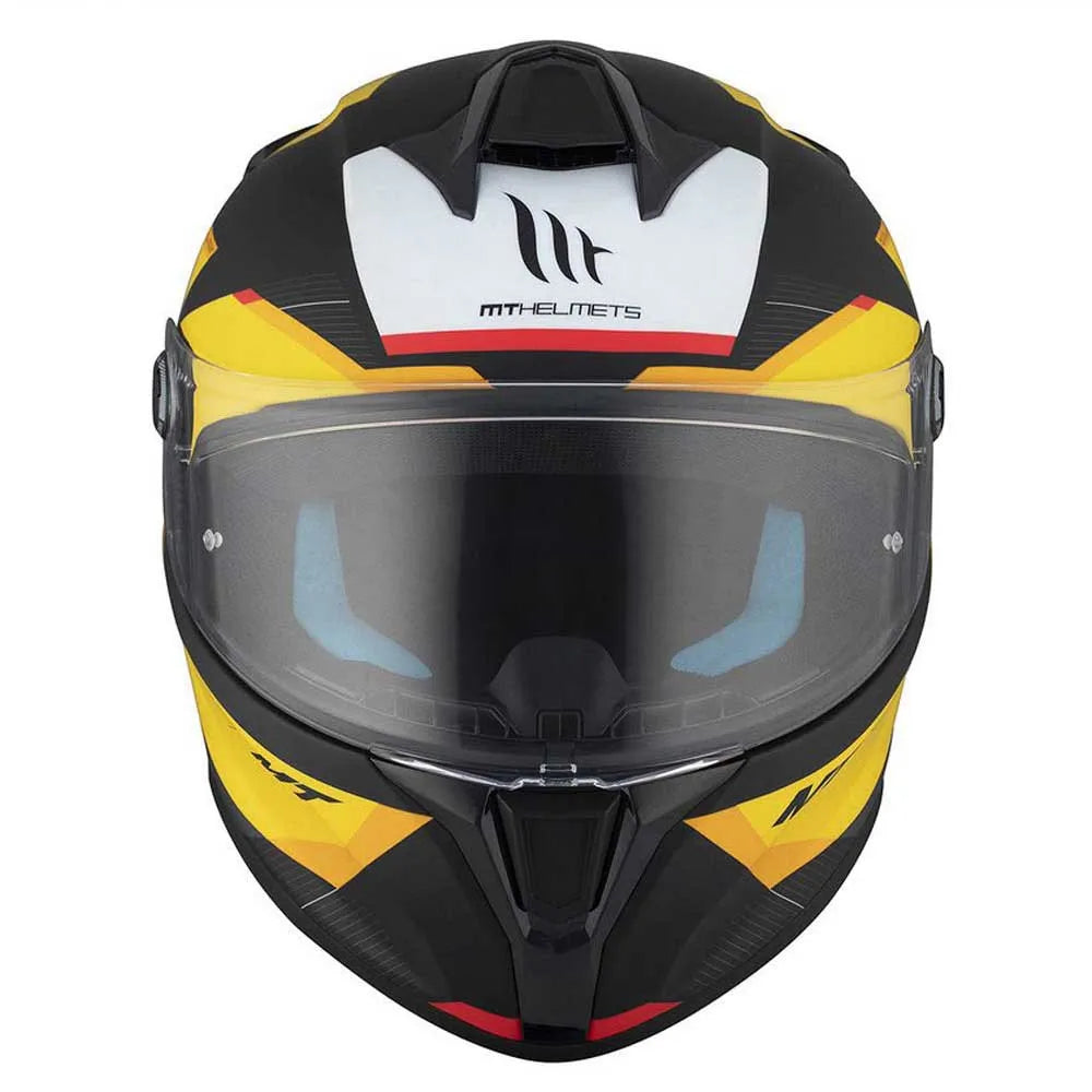 Capacete MT Helmets FF106B Targo S Kay Matte Amarelo-Preto