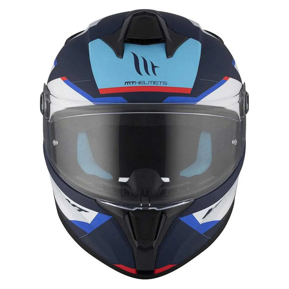 Capacete MT Helmets FF106B Targo S Kay Fosco Azul-Branco