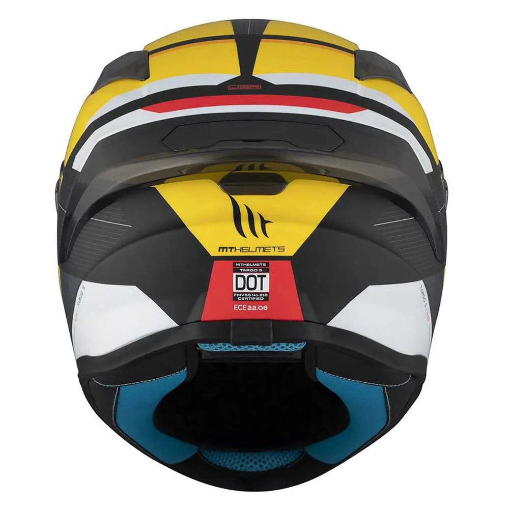 Capacete MT Helmets FF106B Targo S Kay Matte Amarelo-Preto
