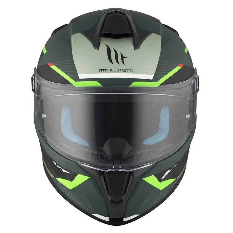 Capacete MT Helmets FF106B Targo S Kay Matte Verde-Preto