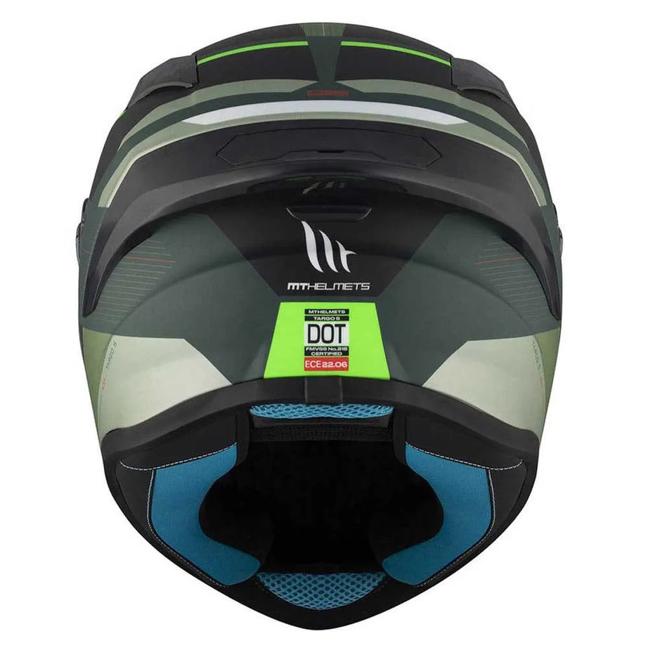 Capacete MT Helmets FF106B Targo S Kay Matte Verde-Preto