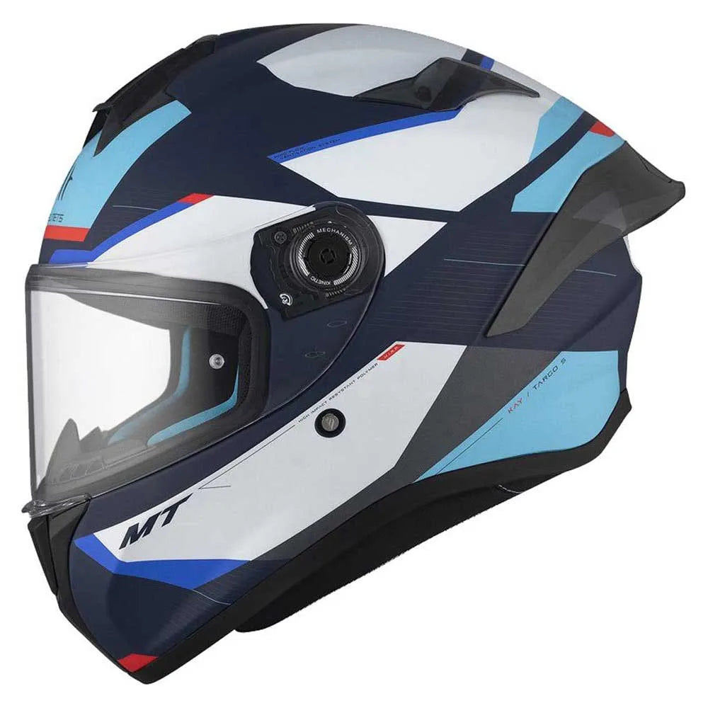 Capacete MT Helmets FF106B Targo S Kay Fosco Azul-Branco
