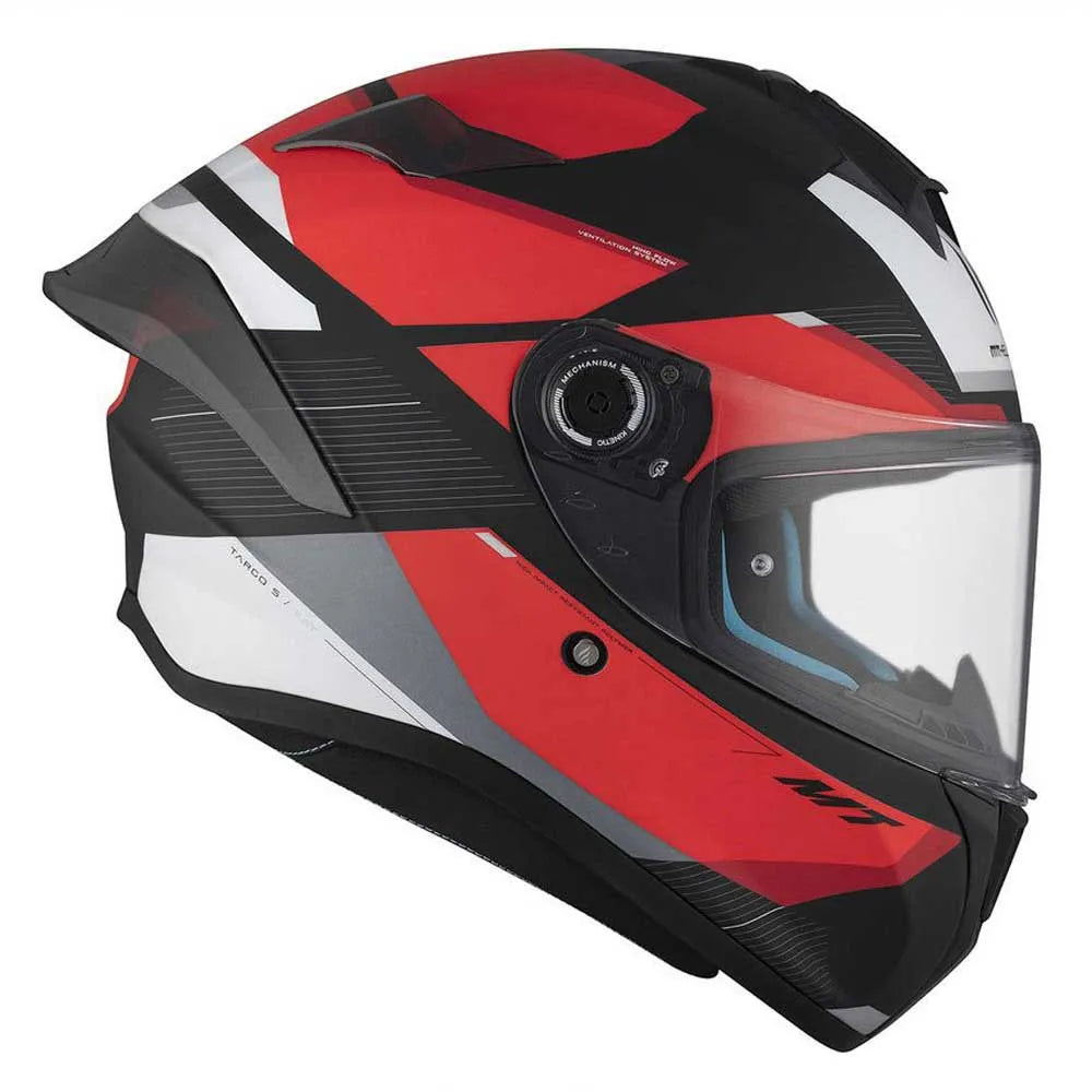 Capacete MT Helmets FF106B Targo S Kay Matte Vermelho-Preto