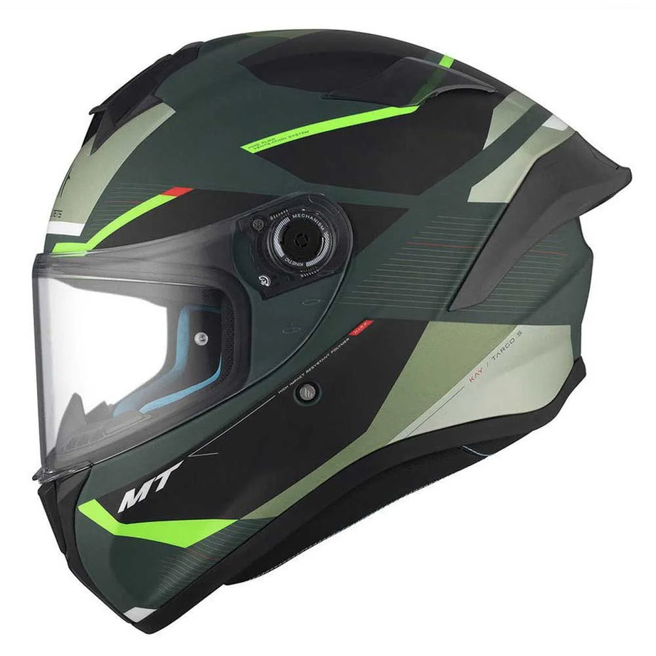 Capacete MT Helmets FF106B Targo S Kay Matte Verde-Preto