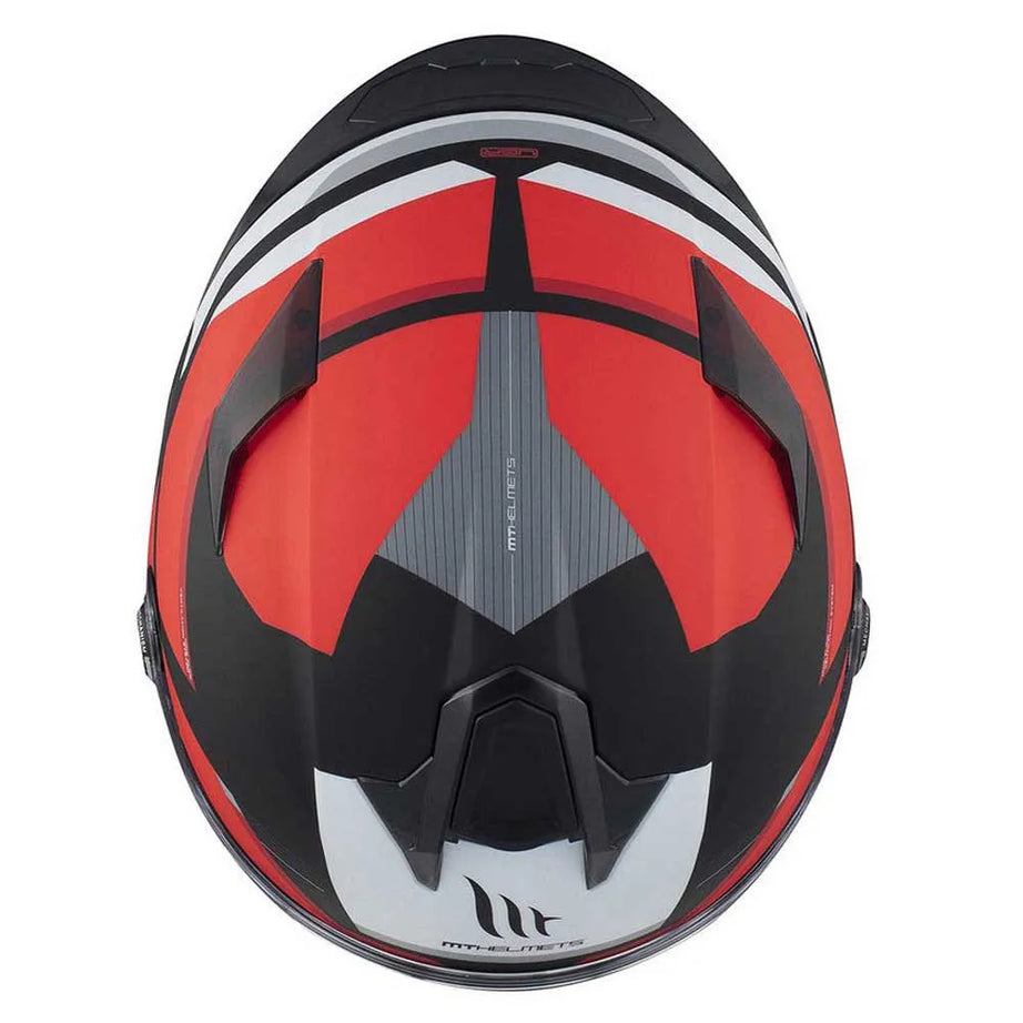 Capacete MT Helmets FF106B Targo S Kay Matte Vermelho-Preto