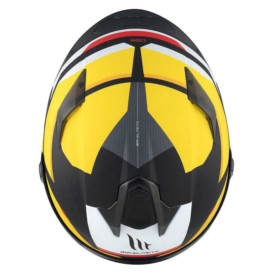 Capacete MT Helmets FF106B Targo S Kay Matte Amarelo-Preto