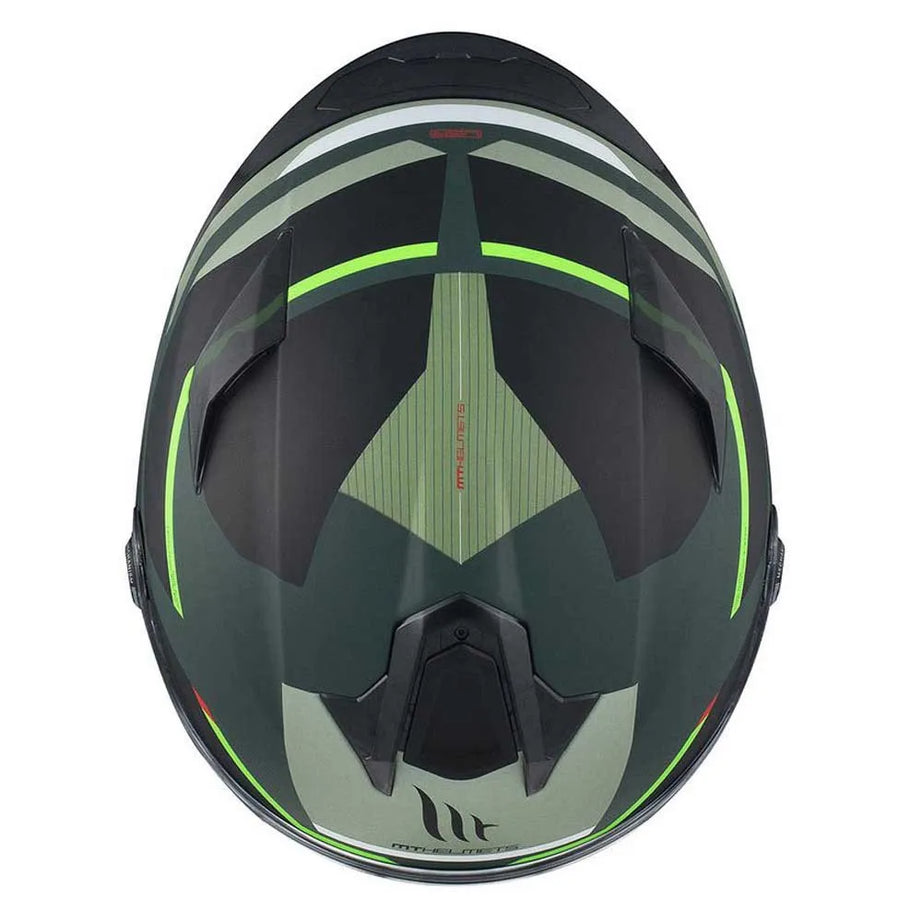 Capacete MT Helmets FF106B Targo S Kay Matte Verde-Preto