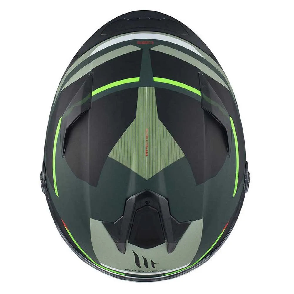 Capacete MT Helmets FF106B Targo S Kay Matte Verde-Preto