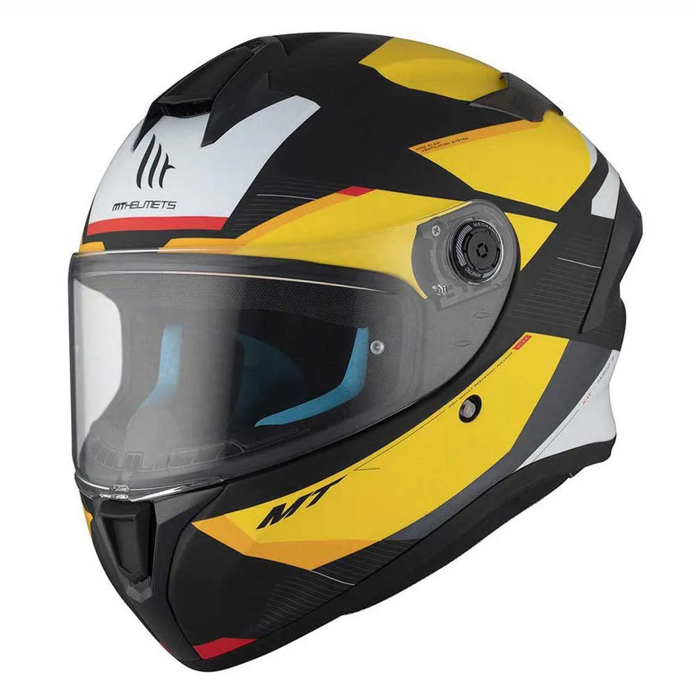 Capacete MT Helmets FF106B Targo S Kay Matte Amarelo-Preto