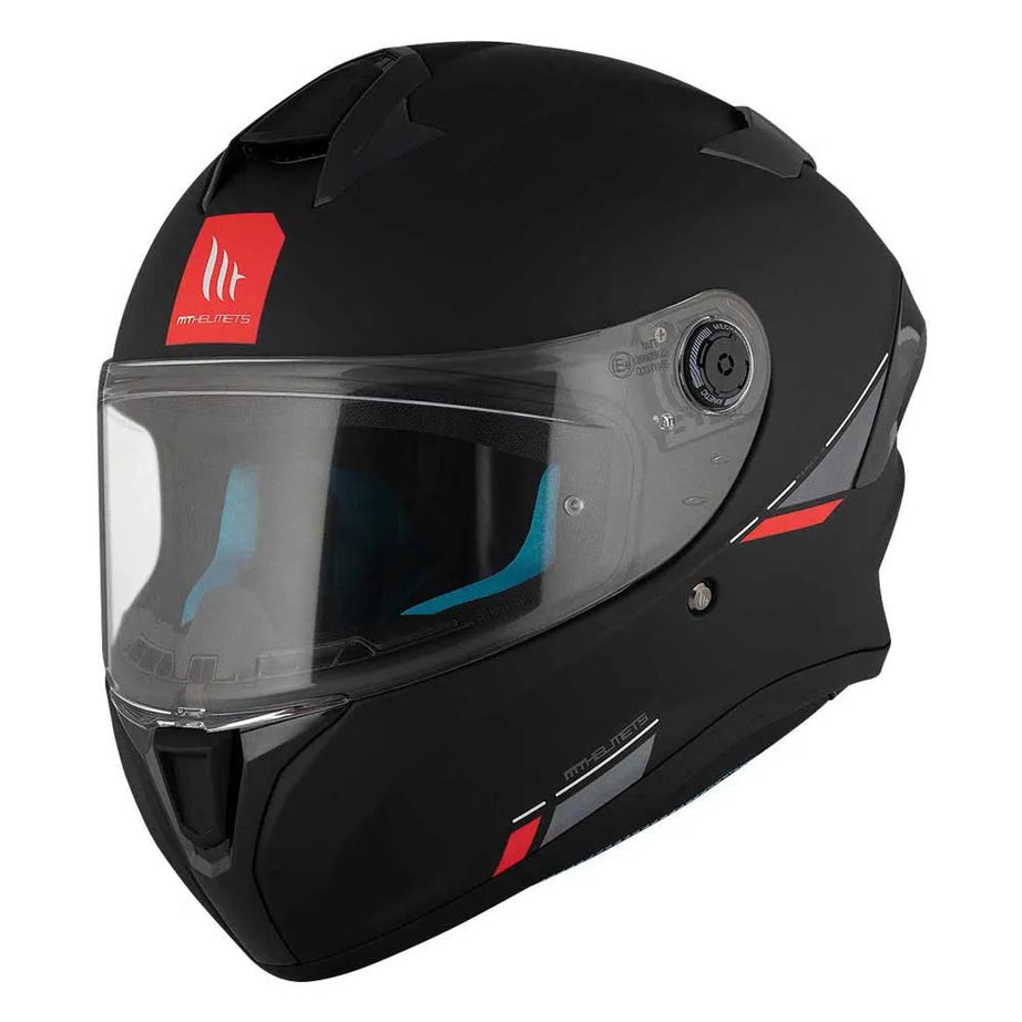 MT Helmets Capacete Integral Targo S Solid A1 Preto Fosco