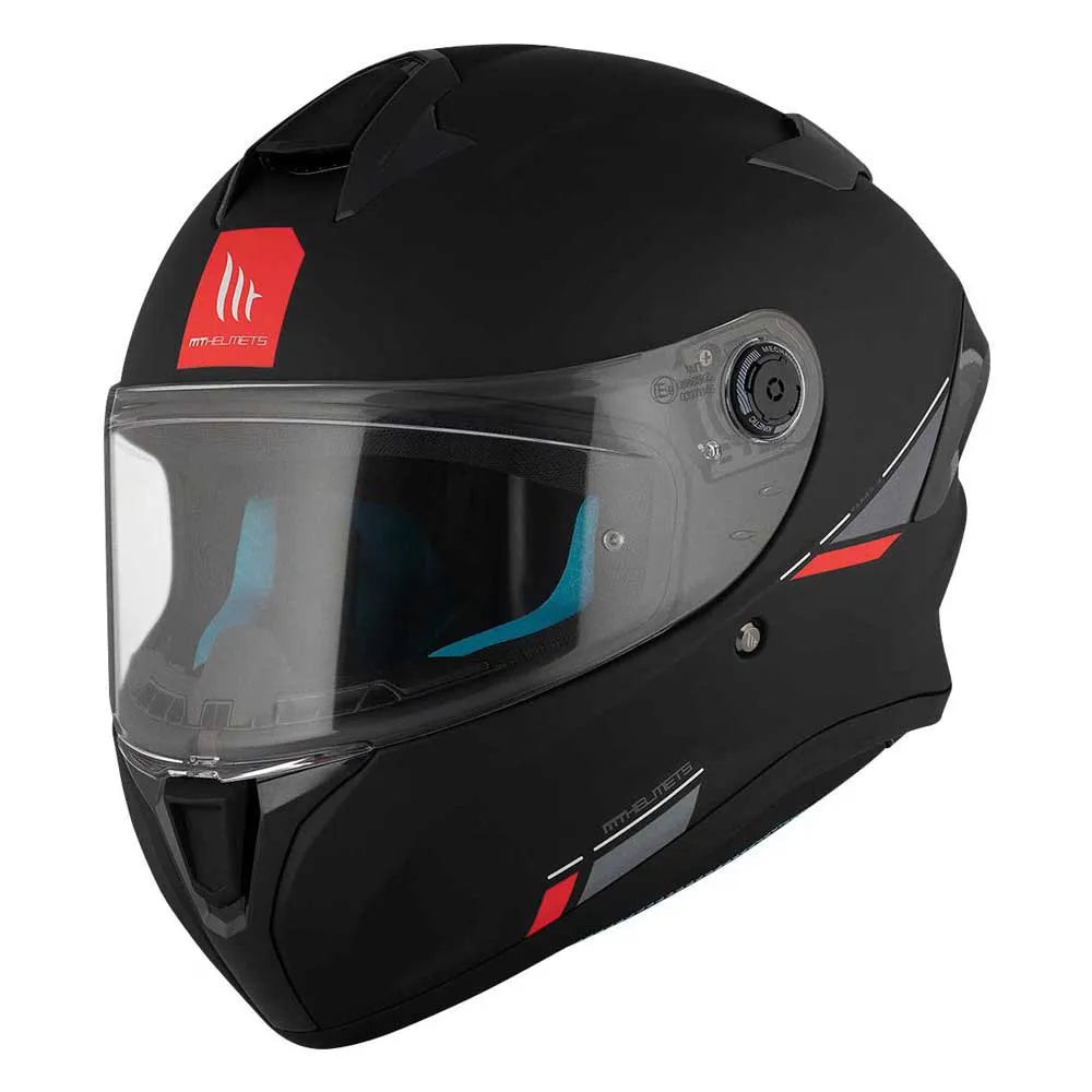 MT Helmets Capacete Integral Targo S Solid A1 Preto Fosco