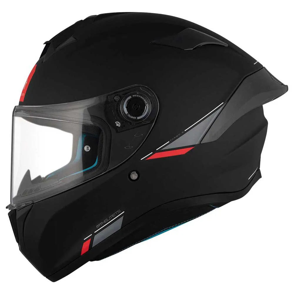 MT Helmets Capacete Integral Targo S Solid A1 Preto Fosco