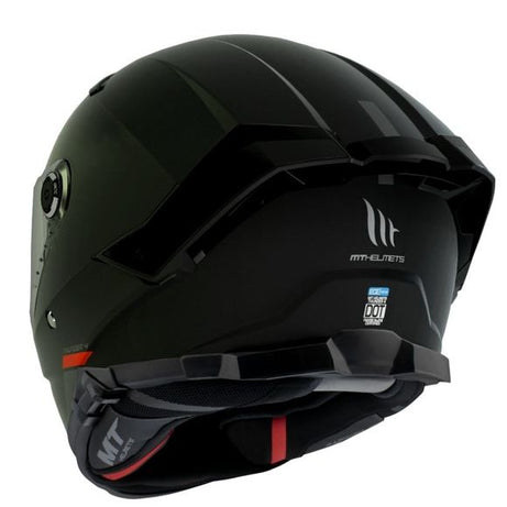 MT Capacetes Thunder 4 SV Capacete Sólido - Preto Brilhante