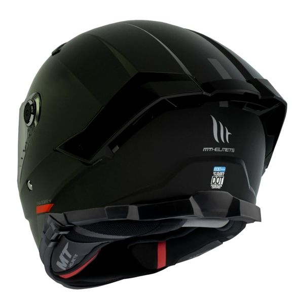MT Capacetes Thunder 4 SV Capacete Sólido - Preto Brilhante