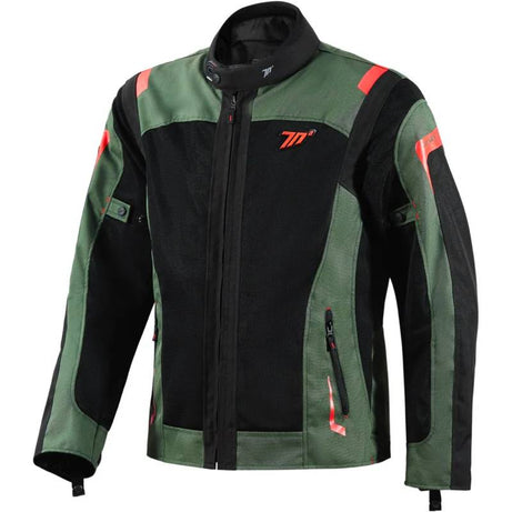 Jaqueta de verão Masculina Seventy SD-JT66 Sahara Militar Verde-Vermelho