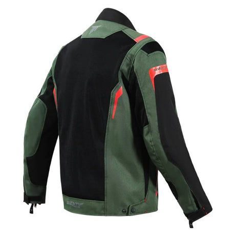 Jaqueta de verão Masculina Seventy SD-JT66 Sahara Militar Verde-Vermelho