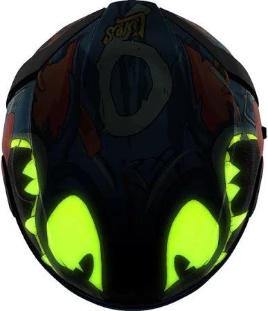 Icon Airform Nine Lives Capacete Integral azul