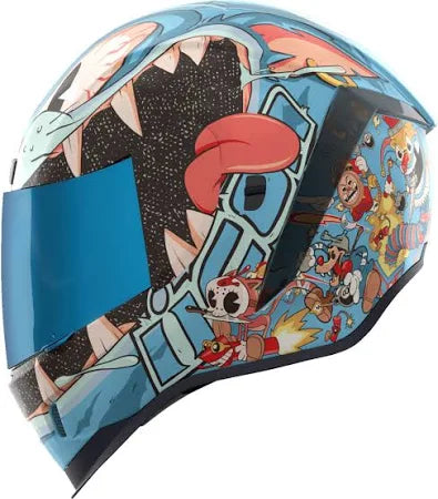 Icon Airform Nine Lives Capacete Integral azul