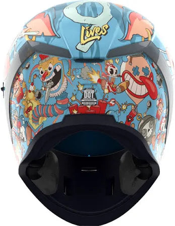Icon Airform Nine Lives Capacete Integral azul