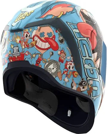 Icon Airform Nine Lives Capacete Integral azul