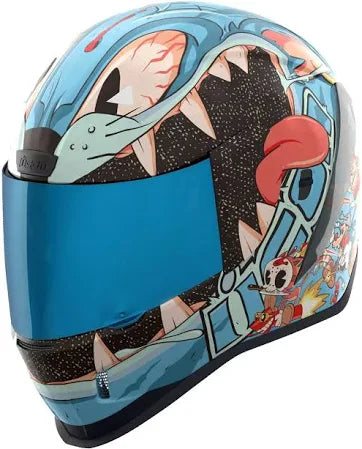 Icon Airform Nine Lives Capacete Integral azul