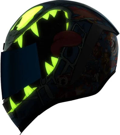 Icon Airform Nine Lives Capacete Integral azul