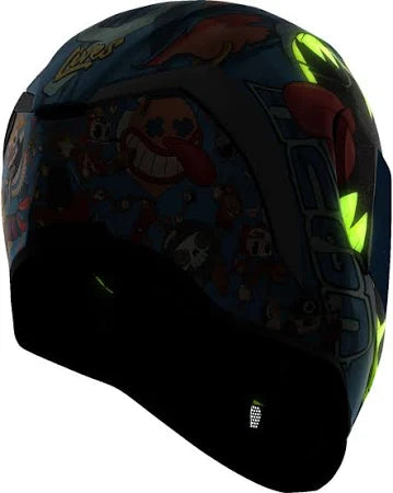 Icon Airform Nine Lives Capacete Integral azul
