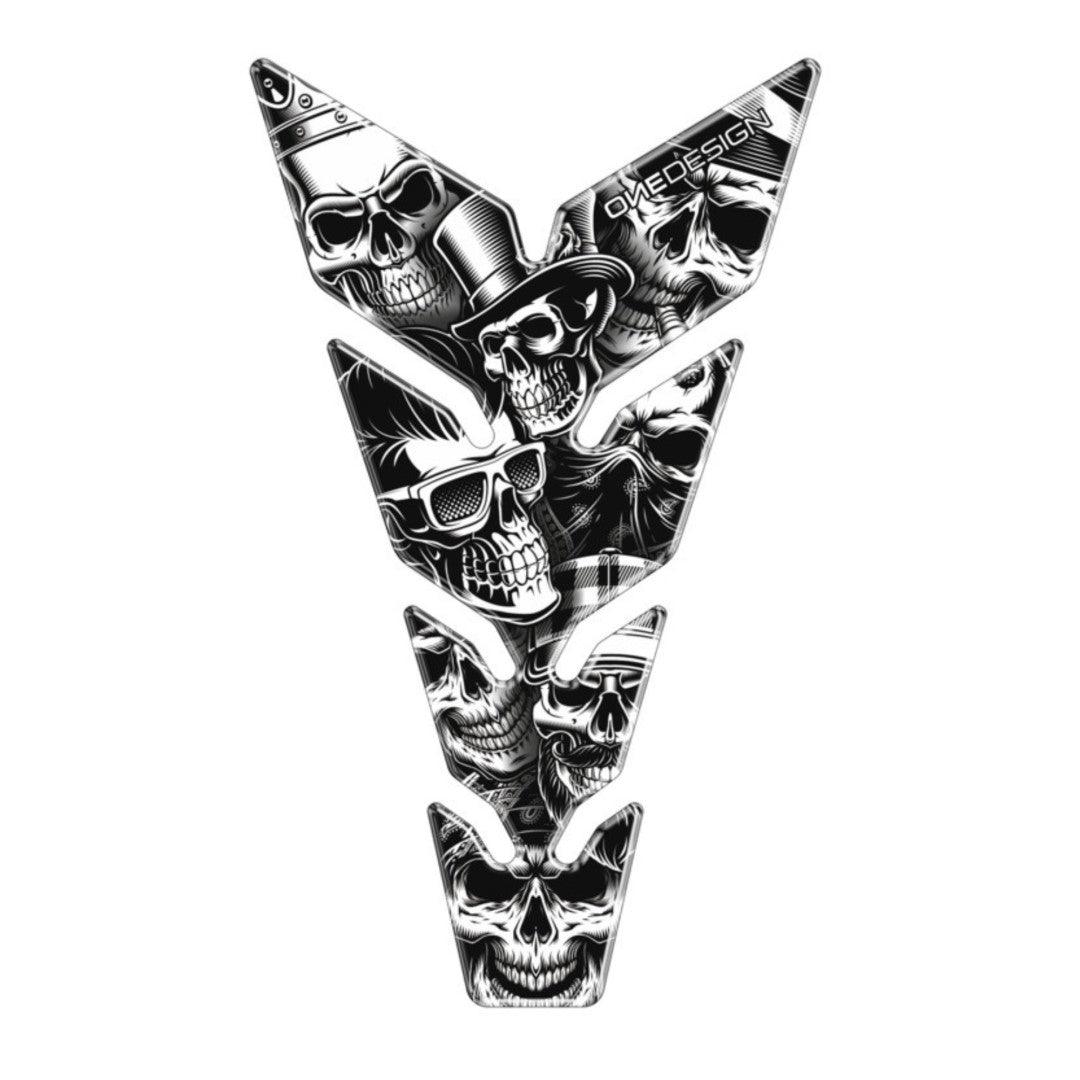 Protetor de Depósito Skull Party Preto e Branco Puig