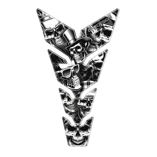 Protetor de Depósito Skull Party Preto e Branco Puig