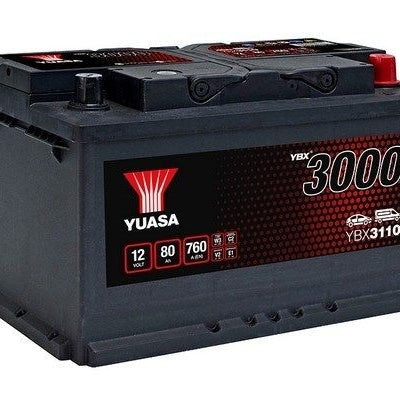 BATERIA YUASA YBX3110 12V 80AH EN 760A