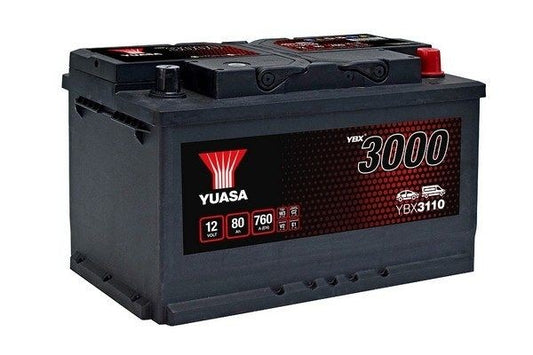 BATERIA YUASA YBX3110 12V 80AH EN 760A