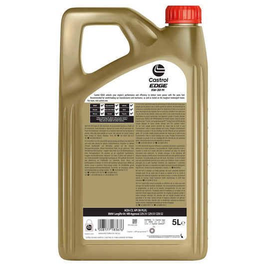 OLEO MOTOR CASTROL EDGE M 5W30 5L