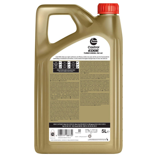 OLEO MOTOR CASTROL EDGE TD 5W40 5L