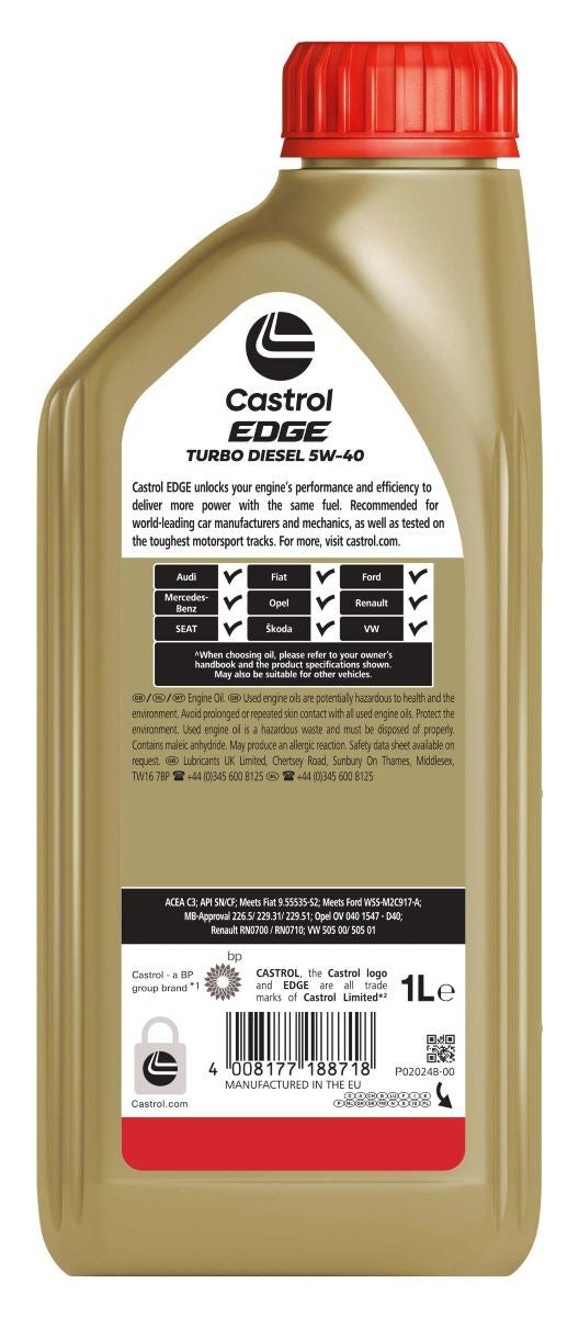 OLEO MOTOR CASTROL EDGE TD 5W40 1L