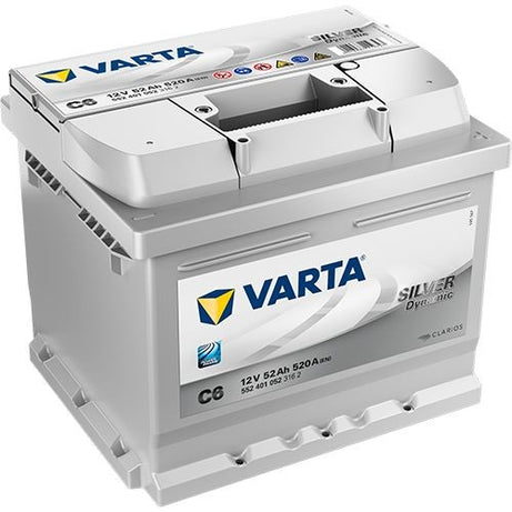 BATERIA VARTA C6 SILVER DY 52AMP 520EN 207X175X175 DTA