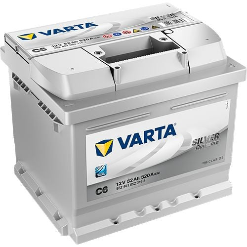 BATERIA VARTA C6 SILVER DY 52AMP 520EN 207X175X175 DTA