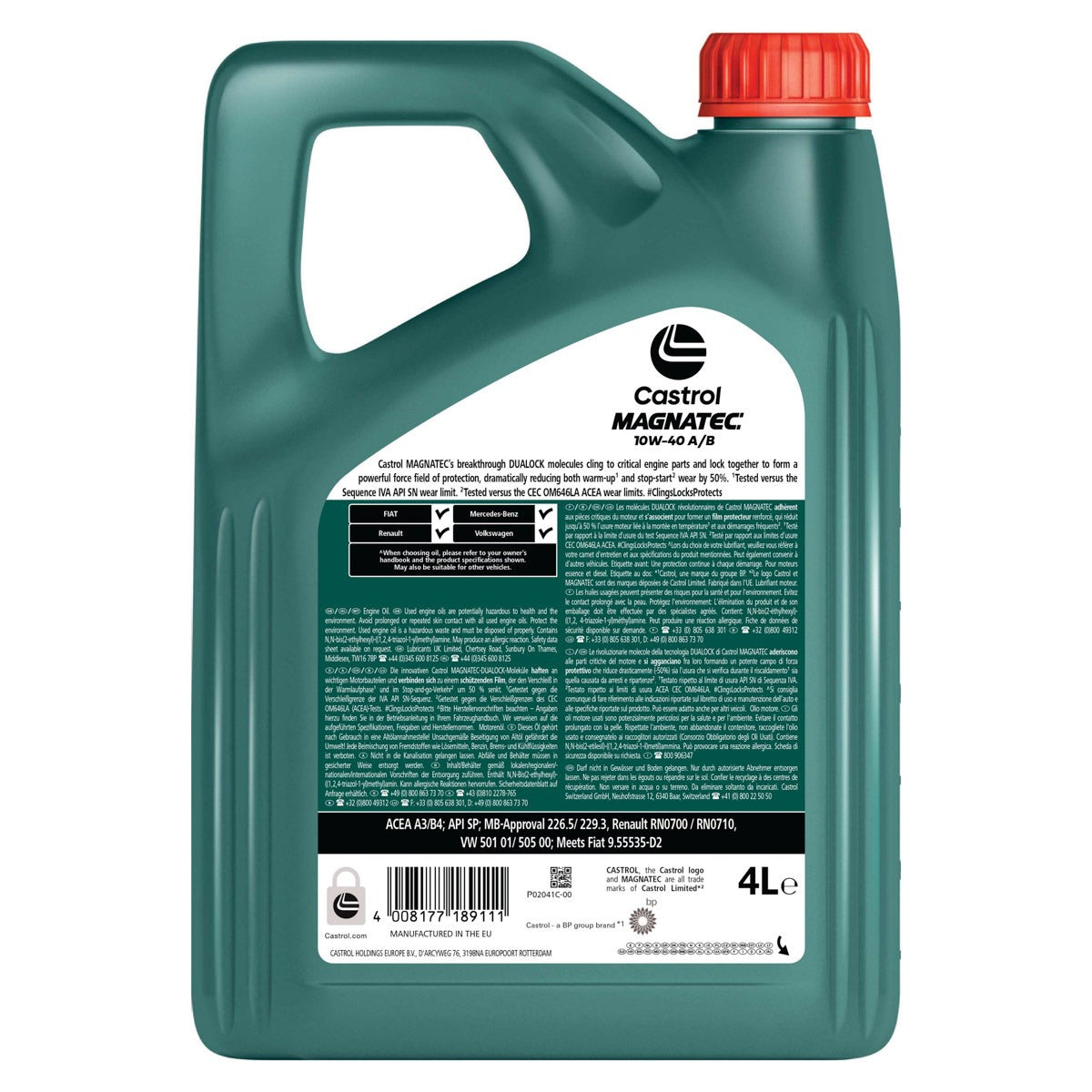OLEO MOTOR CASTROL MAGNATEC 10W40 4L
