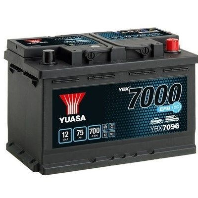 BATERIA YUASA YBX7096 12V 75AH EN 700A EFB