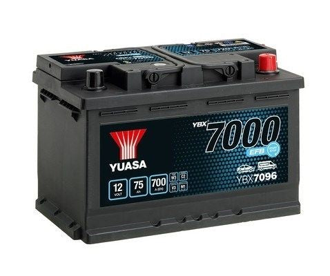 BATERIA YUASA YBX7096 12V 75AH EN 700A EFB